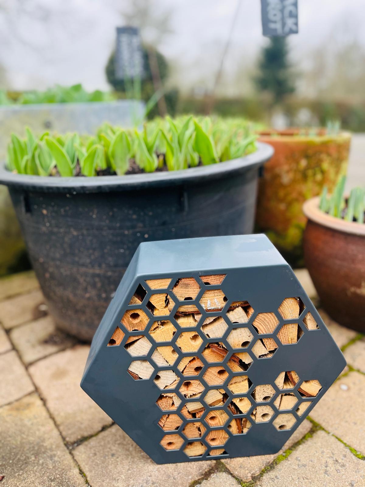 Painted Aluminium Honeycomb Hexagon Bug Insect Hotel 200mm, 300mm , 400mm
