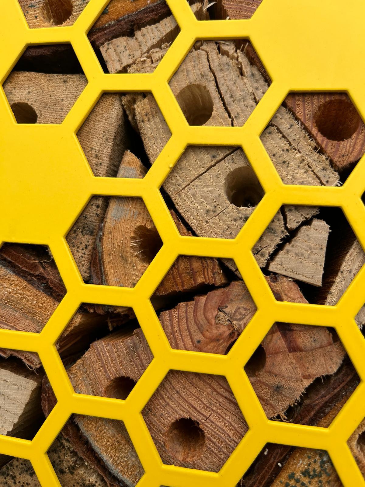 Painted Aluminium Honeycomb Hexagon Bug Insect Hotel 200mm, 300mm , 400mm