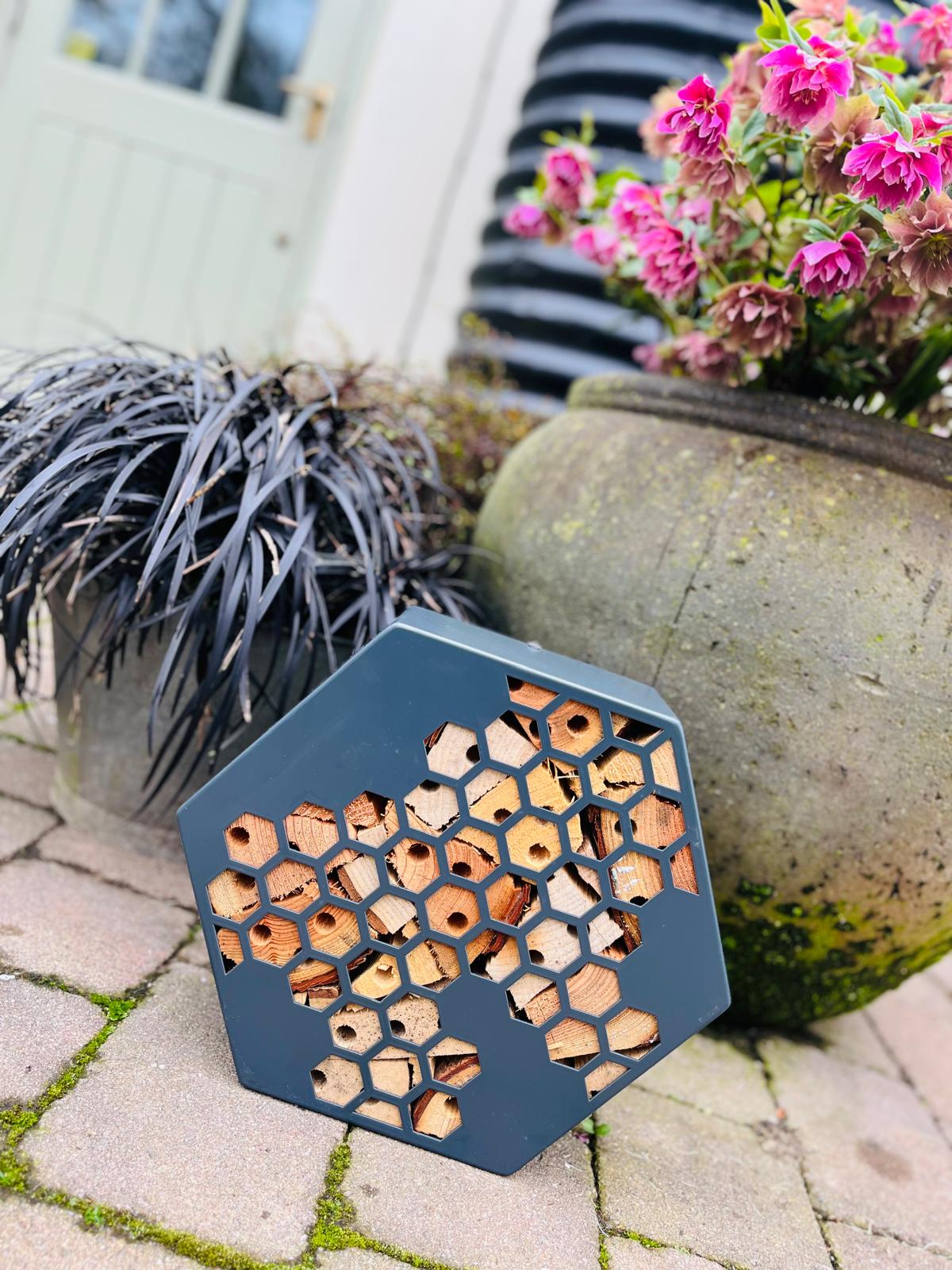 Painted Aluminium Honeycomb Hexagon Bug Insect Hotel 200mm, 300mm , 400mm