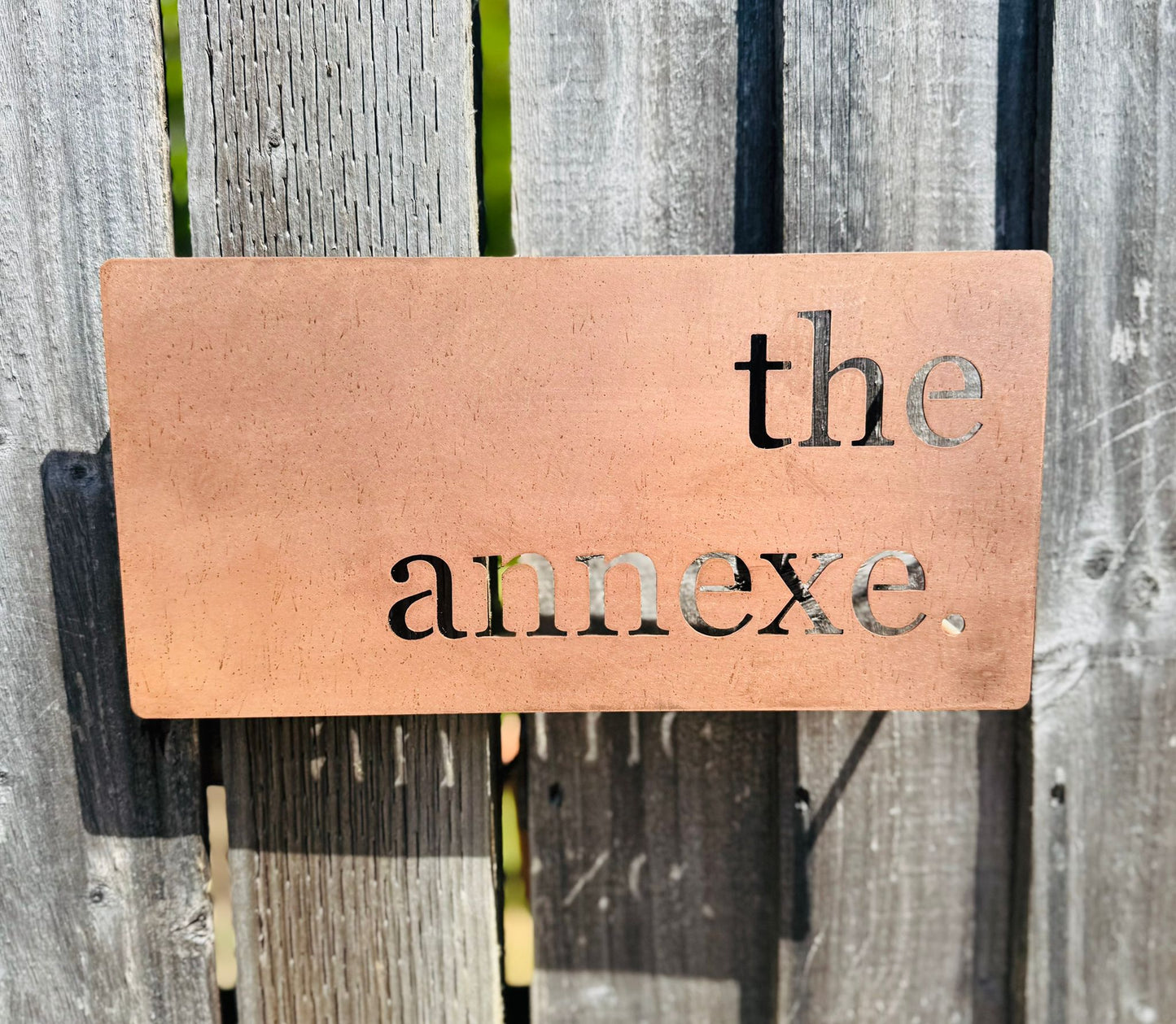 Luxury Copper Metal House Address Name Wall Mounted Sign Plaque Matt 200mm - 600mm