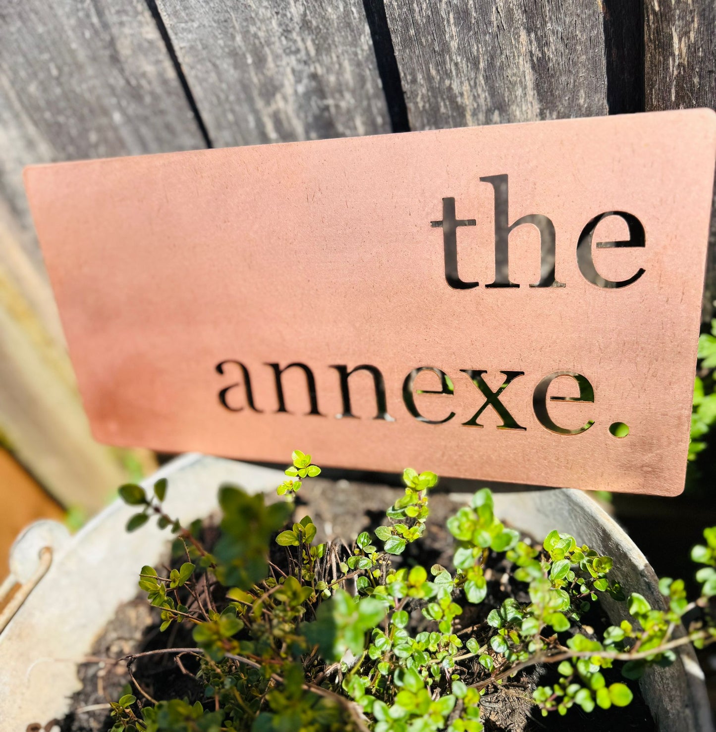 Luxury Copper Metal House Address Name Wall Mounted Sign Plaque Matt 200mm - 600mm