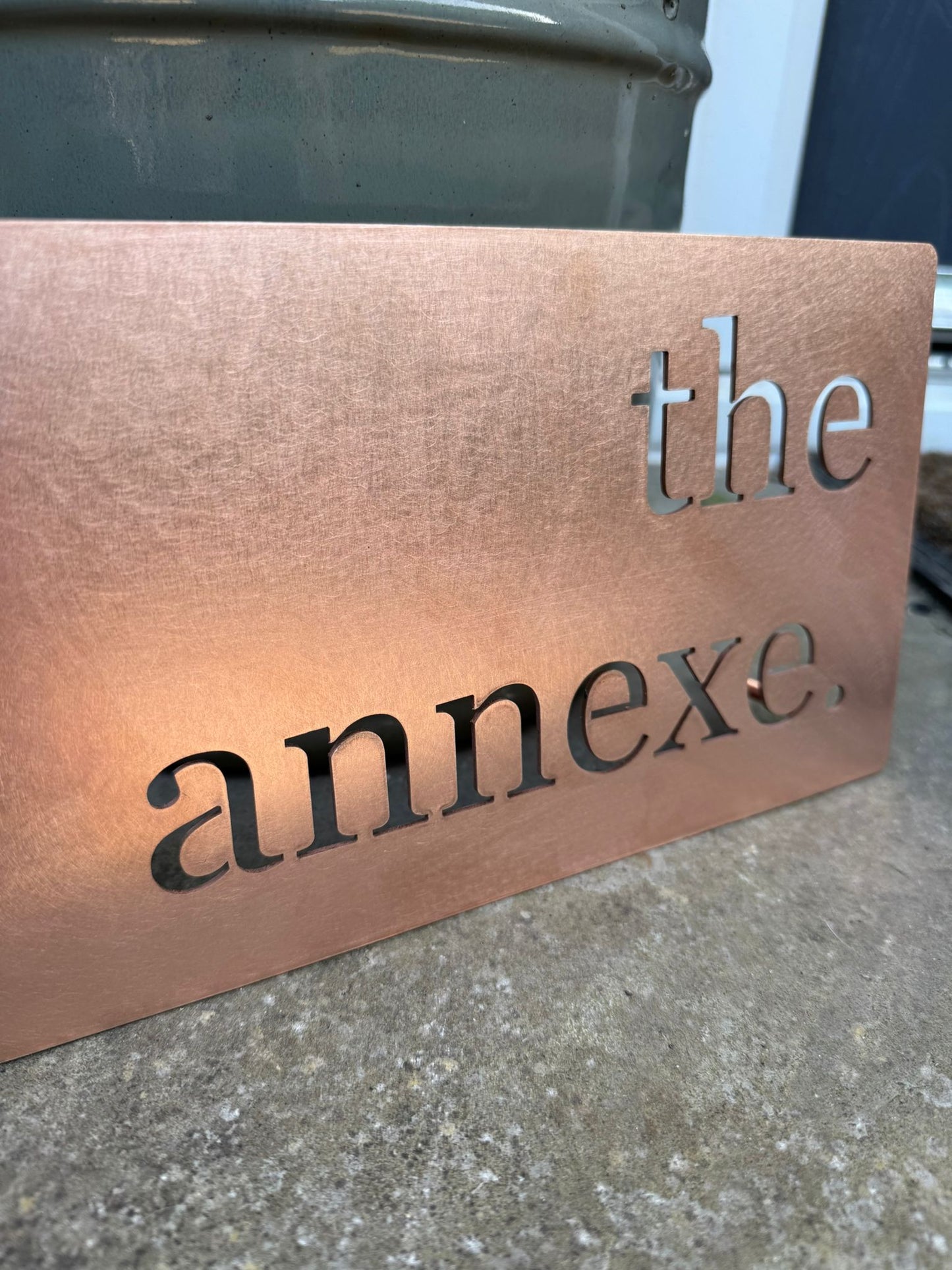 Luxury Copper Metal House Address Name Wall Mounted Sign Plaque Matt 200mm - 600mm