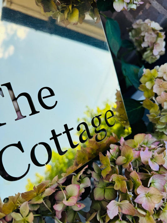 Luxury Brass Metal House Address Name Wall Mounted Sign Plaque Matt 200mm - 600mm (Copy)