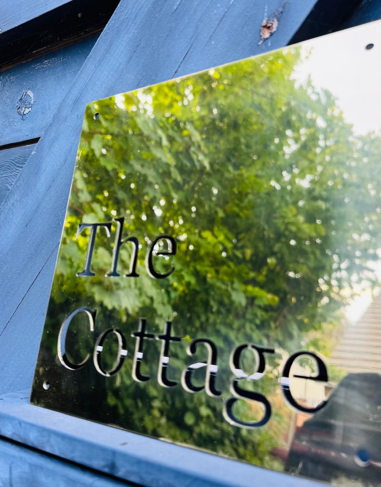 Luxury Brass Metal House Address Name Wall Mounted Sign Plaque Matt 200mm - 600mm (Copy)